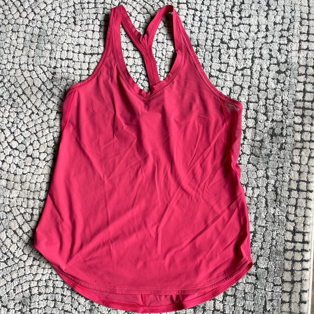 Lululemon top reddish pink